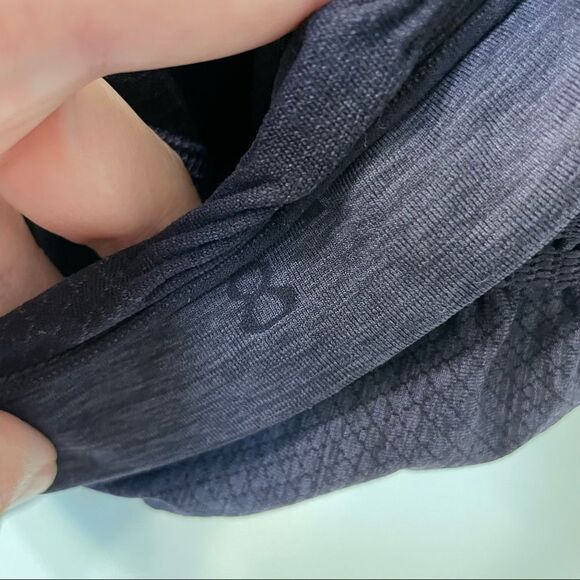 Lululemon In The Flow Crop II Seamless Leggings Heathered Deep Zinfandel - Picture 3 of 7